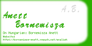 anett bornemisza business card
